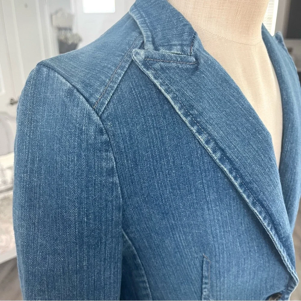 Theory Denim Blazer Jacket - Picture 4 of 13